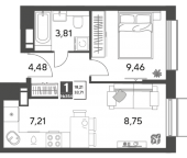 Продать Квартиры в новостройке Пушкино г., Зелёная Роща ул.   12