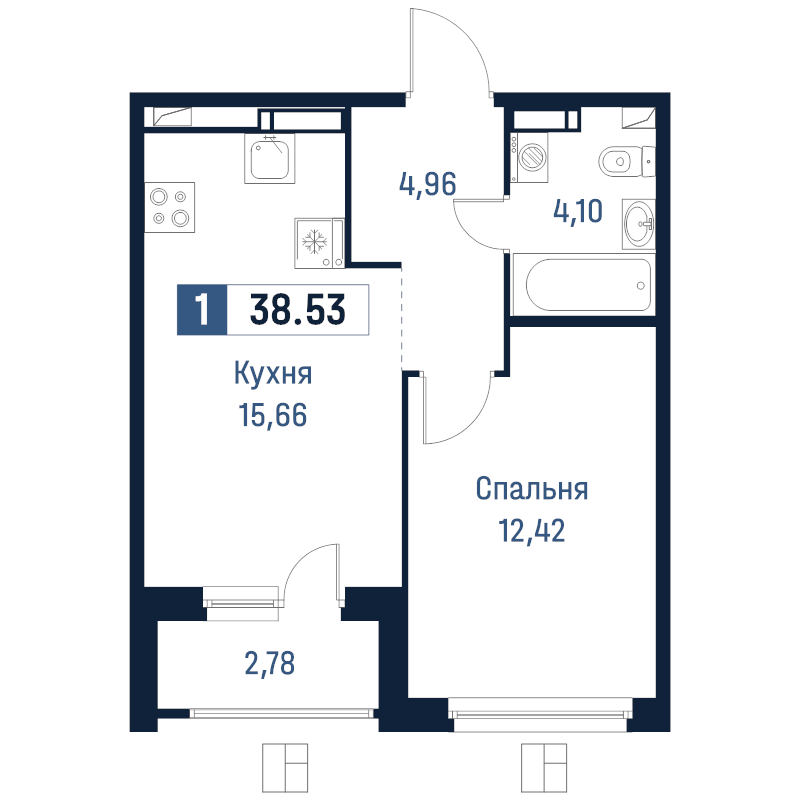 Продажа 1-комн квартиры в новостройке Мурино п., Романовская ул.,  к. 2