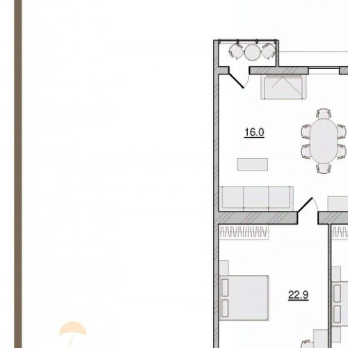 3-комн квартира улица Маяковского, 14