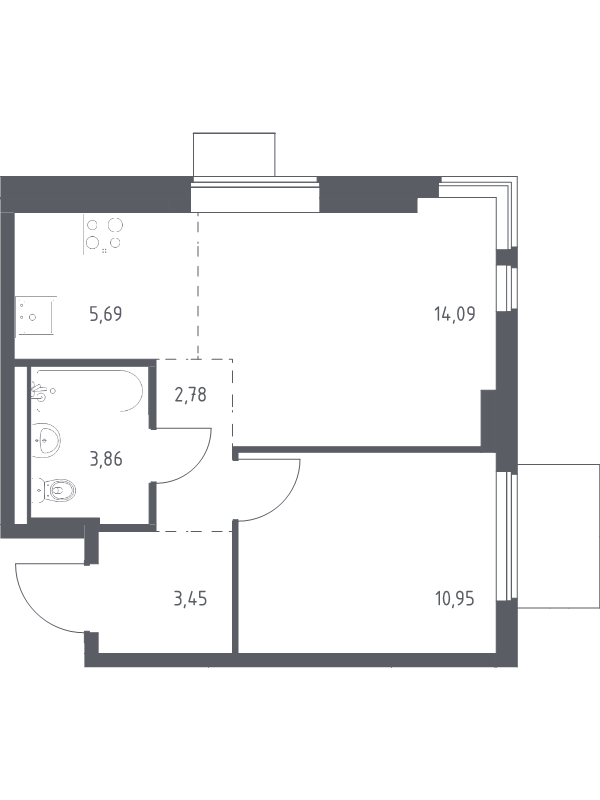 Продажа 1-комн квартиры в новостройке Коробово д,  к. 8.2