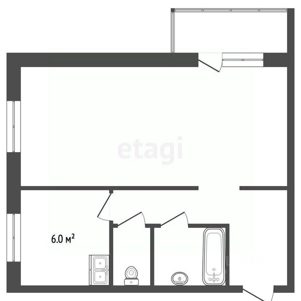 Продажа 1-комн квартиры на вторичном рынке Серпухов, Комсомольская улица,  д. 4