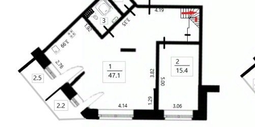 3-комн квартира улица Кустодиева, 17
