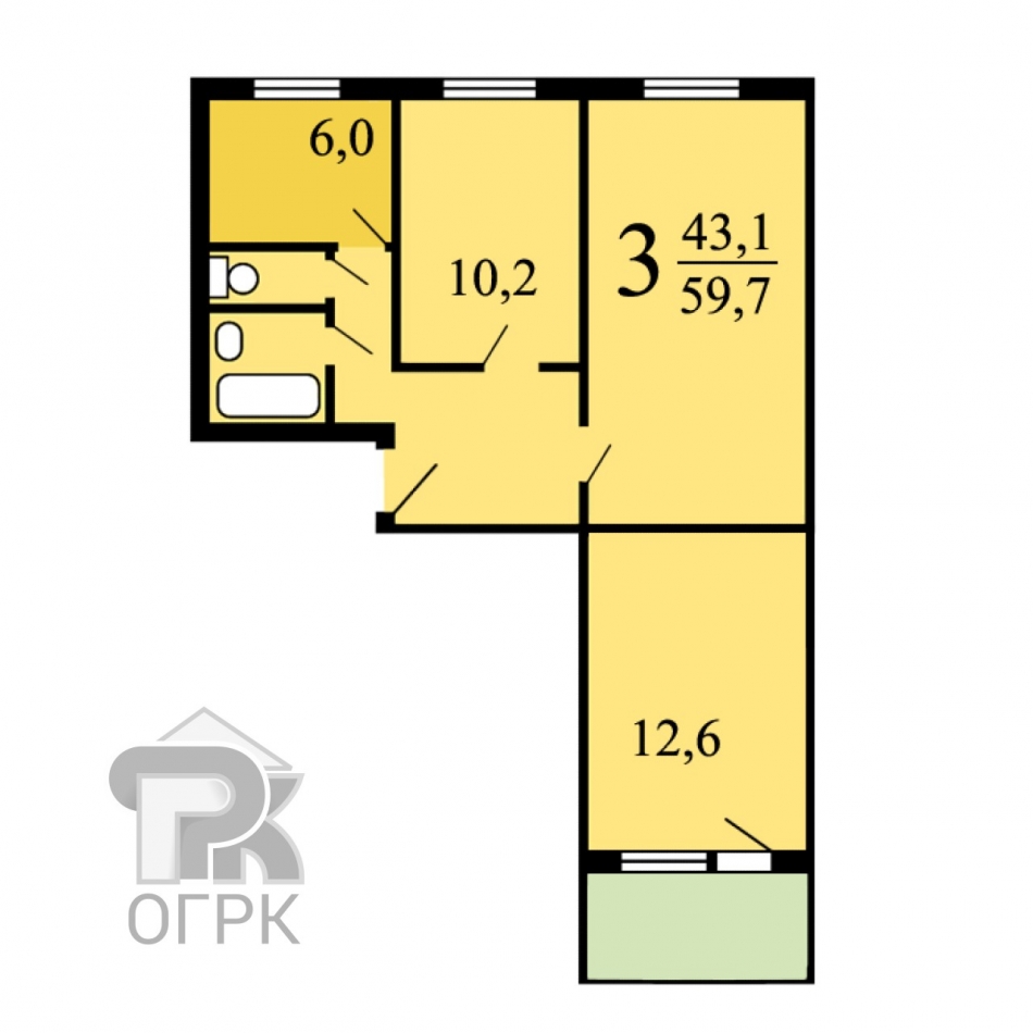 Продажа 3-комн квартиры на вторичном рынке 2-я Сокольническая улица, дом 1