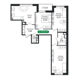Продажа 3-комн квартиры в новостройке Сертолово г., Дмитрия Кожемякина ул.,  к. 4