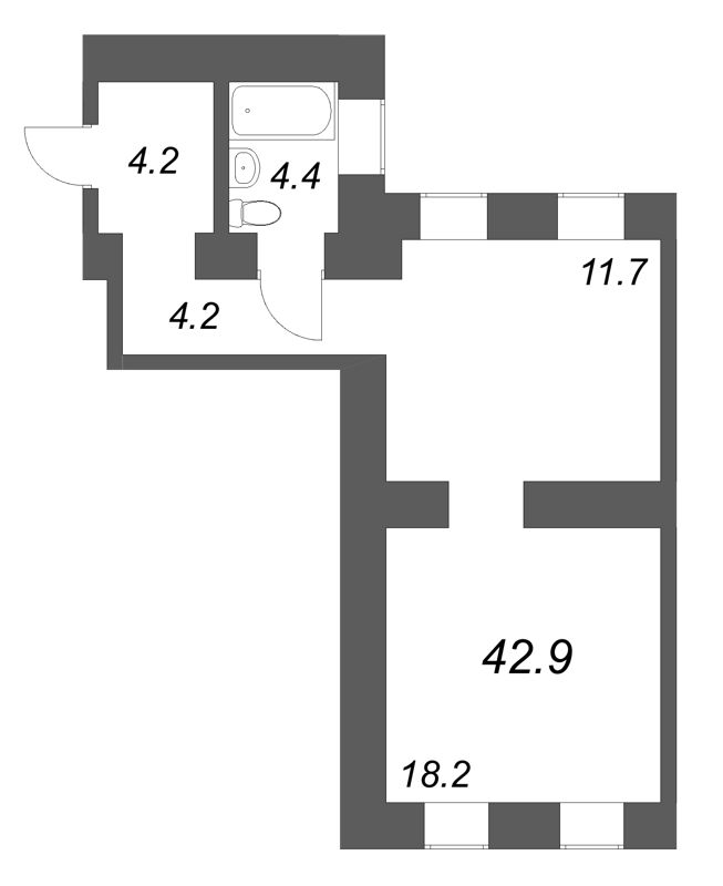 Продажа 1-комн квартиры в новостройке Санкт-Петербург г., Большая Подьяческая ул.,  к. 1.5-7