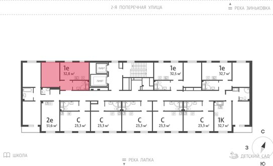 Продажа 1-комн квартиры на вторичном рынке Ковалёво, Поперечная улица,  д. 1 к3