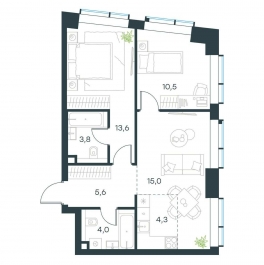Продажа 3-комн квартиры в новостройке ул. Дубининская, вл. 69, корп. 15
