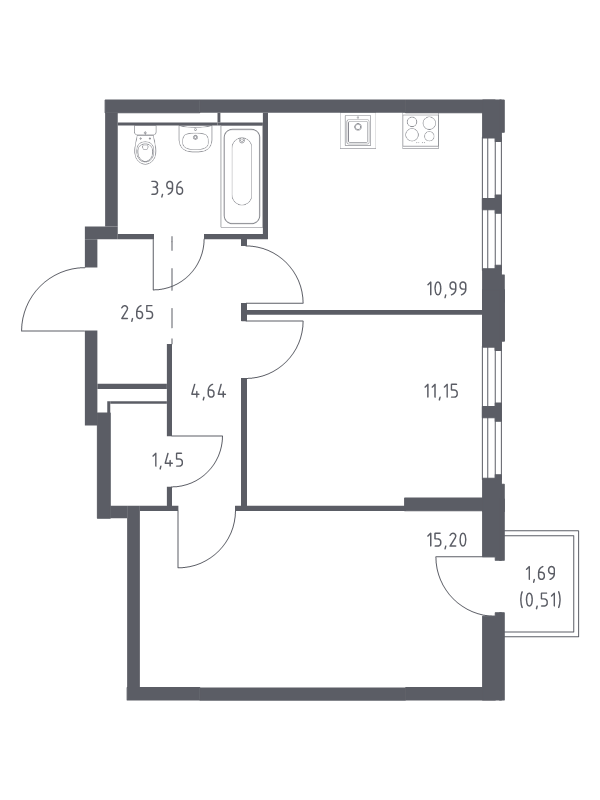 Продажа 2-комн квартиры в новостройке Королёв г., Тихонравова ул.,  к. 1