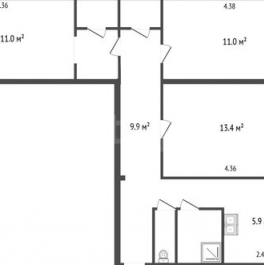 Продажа 3-комн квартиры на вторичном рынке Сертолово-1, ул Парковая,  д. 1