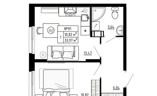 Продажа 1-комн квартиры на вторичном рынке Аннино, улица Якова Золина