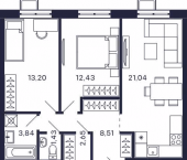 Продать Квартиры в новостройке Красногорск, Россия, Московская область, Красногорск, Большая Воскресенская улица, 1   