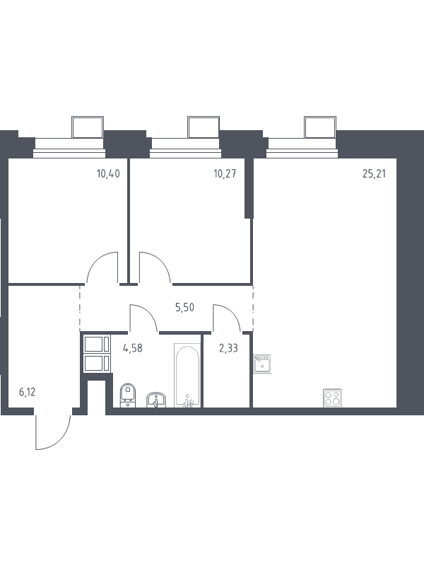 Продажа 2-комн квартиры в новостройке Дудкино д., Цветочная ул.,  к. 2.2