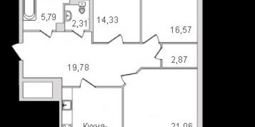 3-комн квартира Московский пр-кт,  д. 183-185