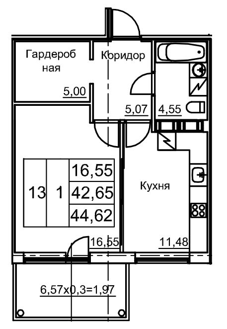 Продажа 1-комн квартиры в новостройке Лупполово д., Приозерское ш.,  к. 3
