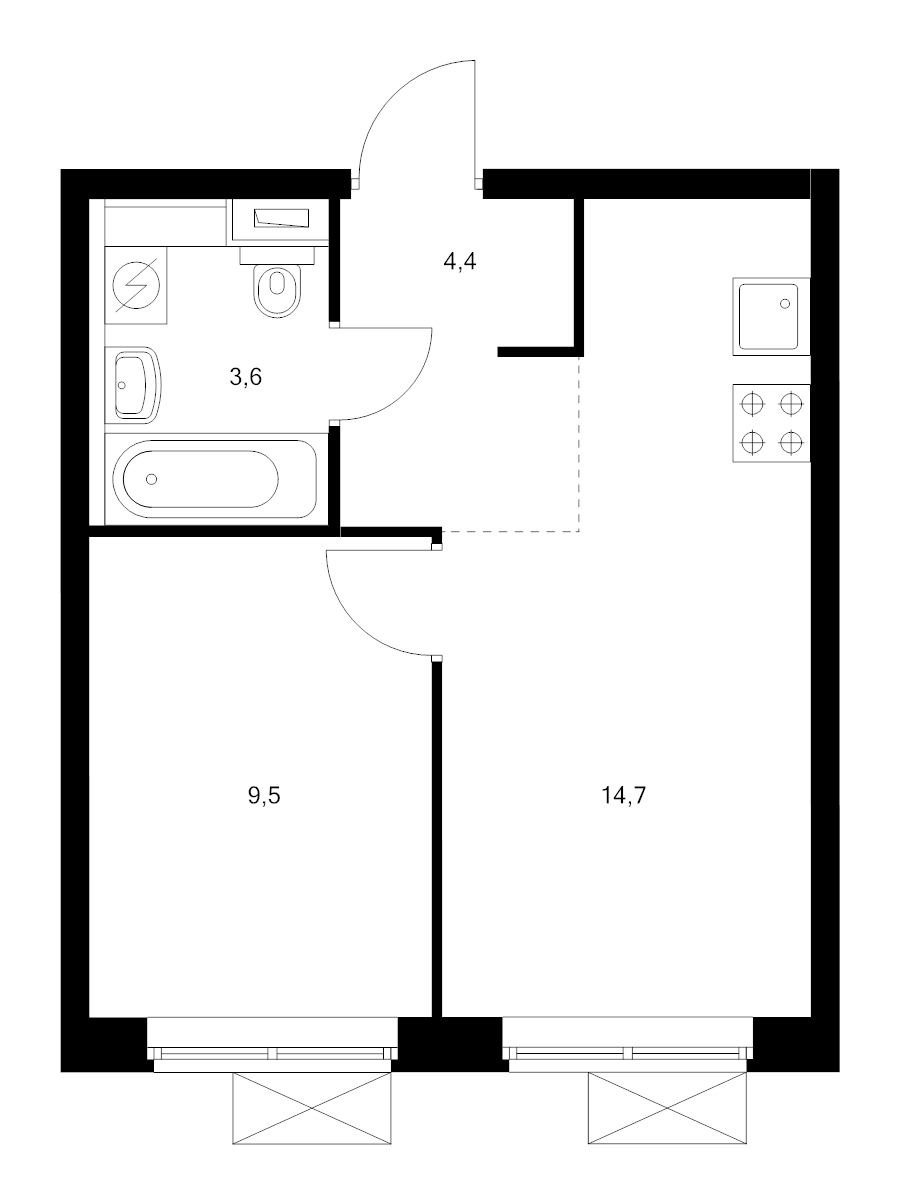 Продажа 1-комн квартиры в новостройке Москва г., Николая Химушина ул.,  к. 1.4