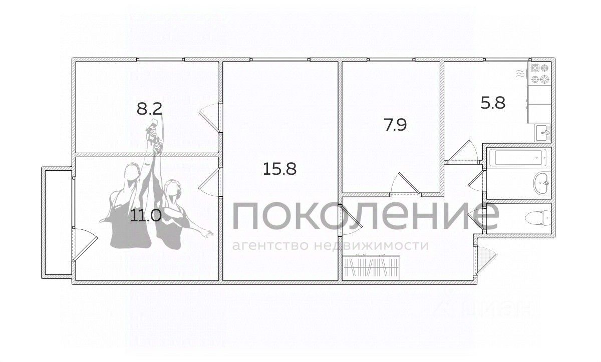 Продажа 4-комн квартиры на вторичном рынке Фрязино, проспект Мира, 10