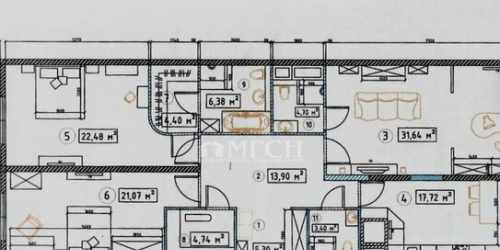 3-комн квартира ул Херсонская,  д. 43