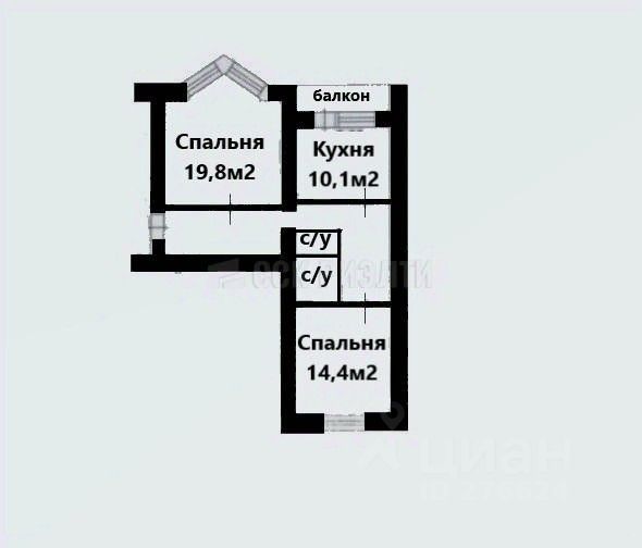 Продажа 2-комн квартиры на вторичном рынке Карманицкий переулок, 5