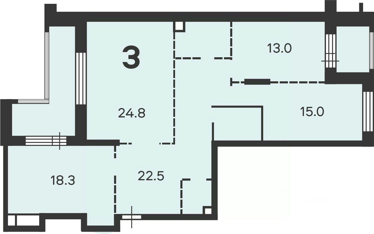 Продажа 4-комн квартиры на вторичном рынке 6-я Радиальная улица, 7/1к1
