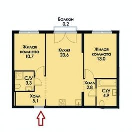 Продажа 2-комн квартиры на вторичном рынке ул Барклая,  д. 6,  к. 7