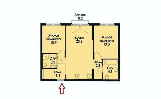 Продажа 2-комн квартиры на вторичном рынке ул Барклая,  д. 6,  к. 7