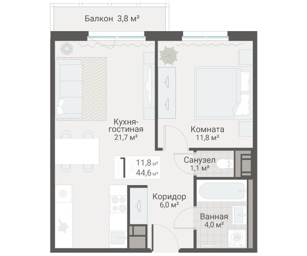 Продажа 1-комн квартиры в новостройке Санкт-Петербург г., Руднева ул.,  к. 3