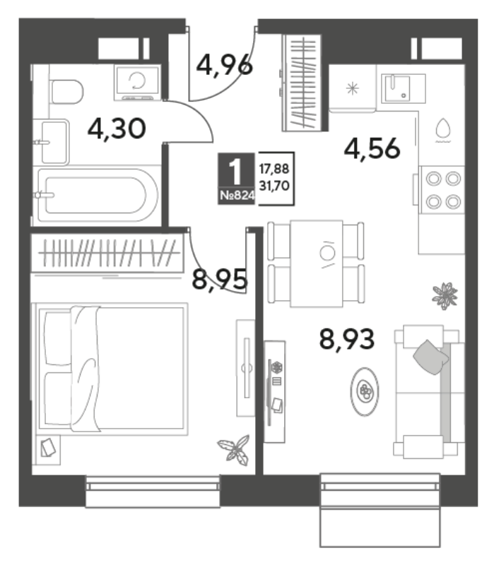Продажа 1-комн квартиры в новостройке Пушкино г., Зелёная Роща ул.,  к. 11