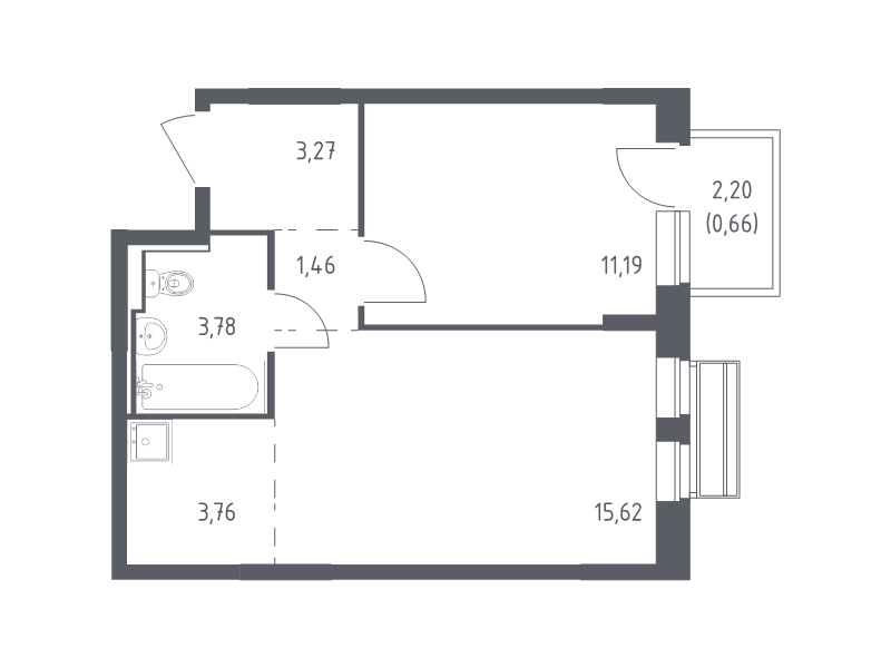 Продажа 1-комн квартиры в новостройке Лайково с., Лесная ул.,  к. 55