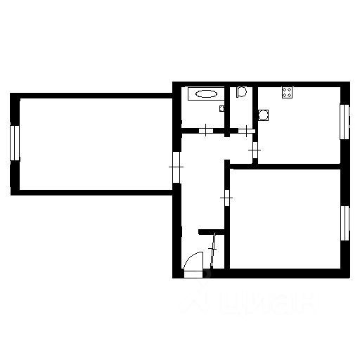 Продажа 2-комн квартиры на вторичном рынке улица Федосеенко, 32