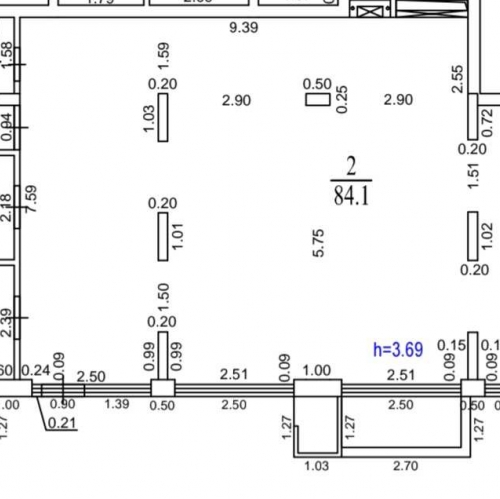 Торговое помещение пгт. Отрадное, Молодежная улица,  д. 5