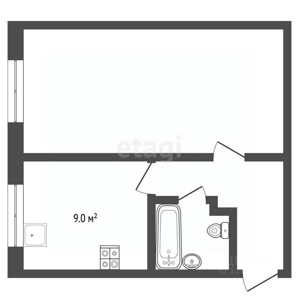 Продажа 1-комн квартиры на вторичном рынке пос. Агрогородок, 1