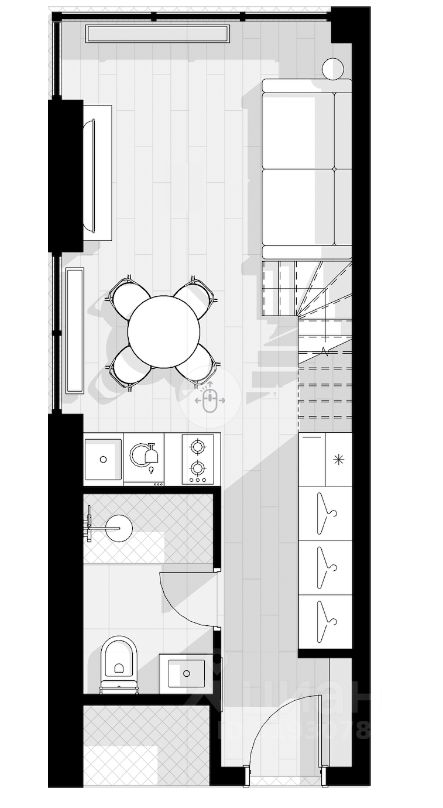 Продажа студии Одинцово, улица Чистяковой, 8к2