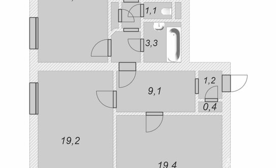 Продажа 3-комн квартиры на вторичном рынке Новолитовская улица,  д. 11