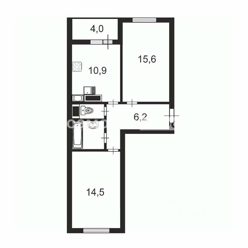 Продажа 2-комн квартиры на вторичном рынке проспект Космонавтов, 106