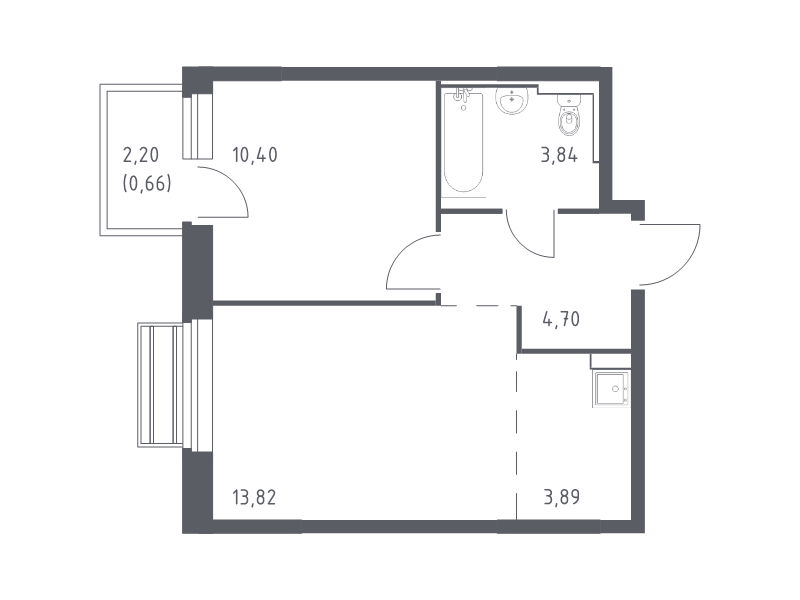 Продажа 1-комн квартиры в новостройке Лайково с., Лесная ул.,  к. 56