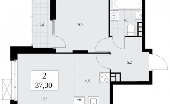 Продажа 2-комн квартиры на вторичном рынке Коммунарка п, Потаповская Роща ул,  д. 7 к2