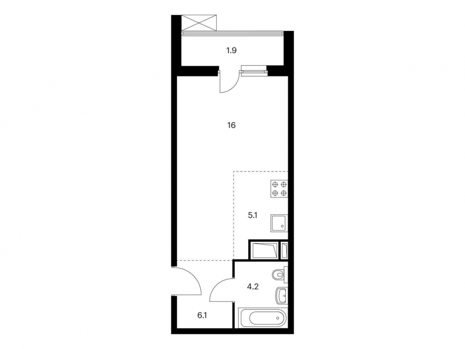 Продажа студии ул. Муравская, 44к3