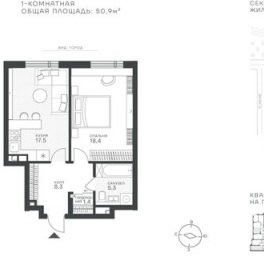 Продажа 1-комн квартиры в новостройке Крылатская ул,  д. 33 к2
