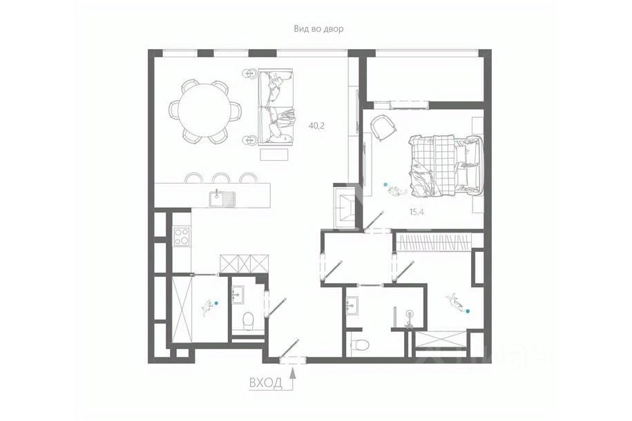 Продажа 2-комн квартиры на вторичном рынке улица Льва Толстого, 23к1