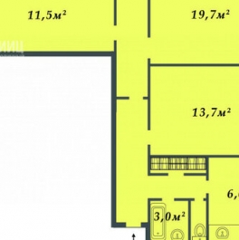 Продажа 3-комн квартиры на вторичном рынке улица Пришвина,  д. 11