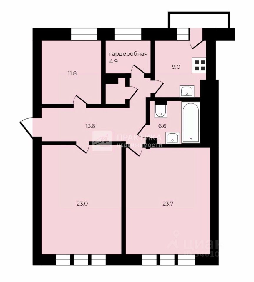 Продажа 3-комн квартиры на вторичном рынке Новоспасский переулок, 3К1