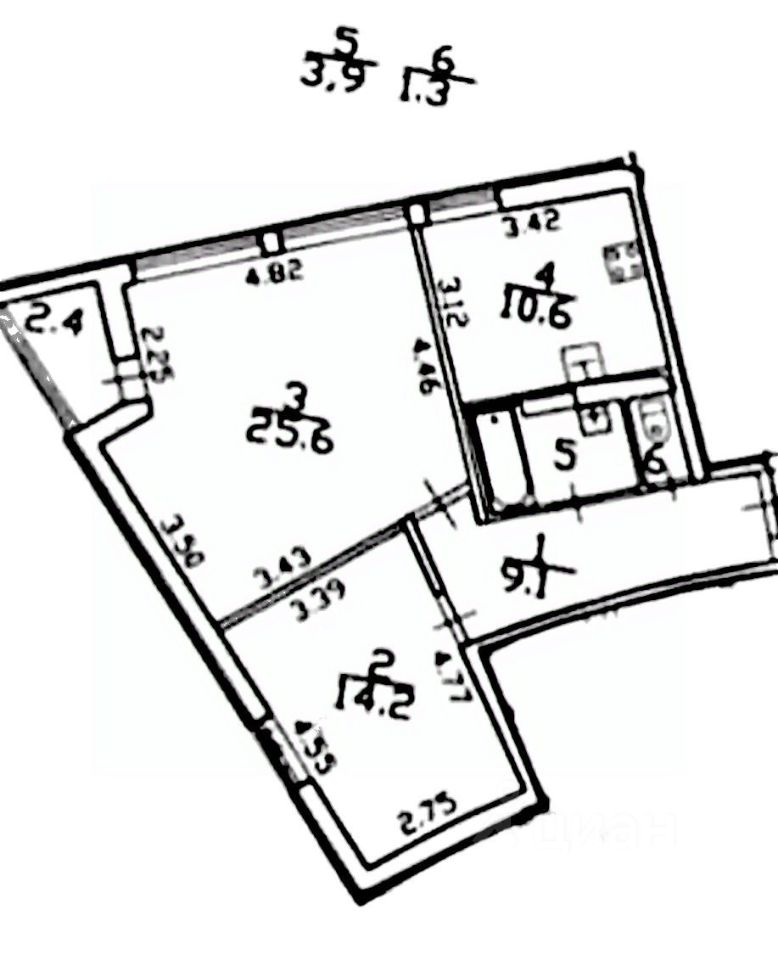 Продажа 2-комн квартиры на вторичном рынке улица Сантьяго-де-Куба, 4к3