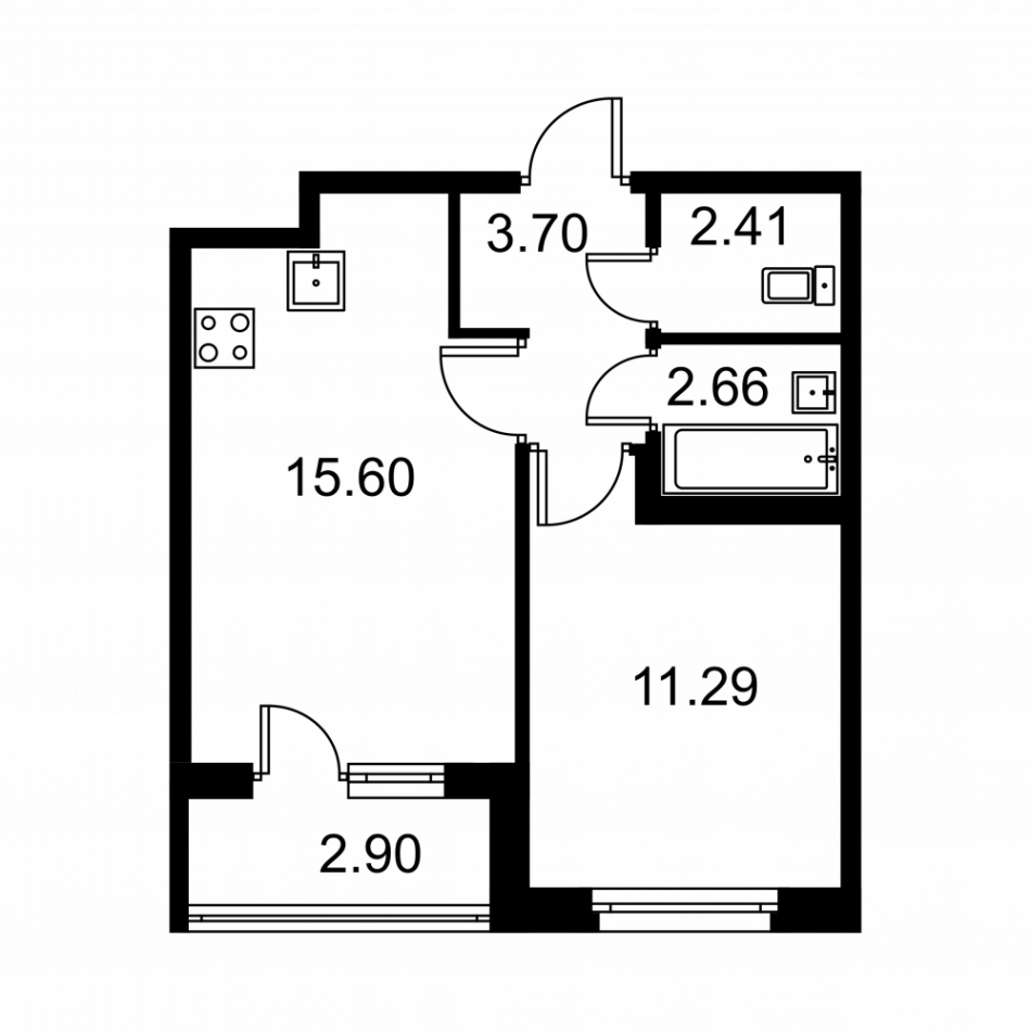 Продажа 1-комн квартиры в новостройке Колпино, Загородная