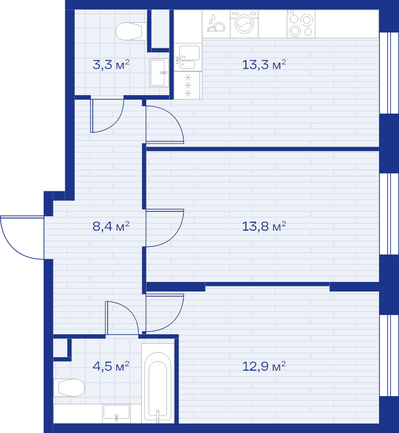 Продажа 2-комн квартиры в новостройке Аристово п., Весенняя ул.,  к. 1