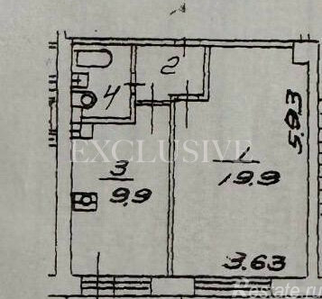 Продажа 1-комн квартиры на вторичном рынке улица Винокурова,  д. 20