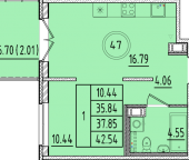 Продать Квартиры в новостройке Шушары п., Кокколевская ул.   1