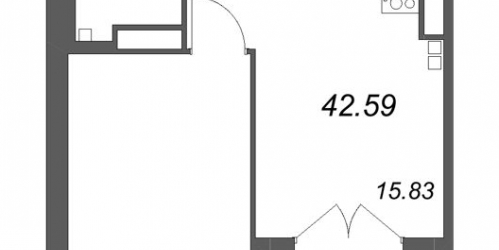 1-комн квартира Зеленогорск г., Кривоносовская ул.,  к. Б4