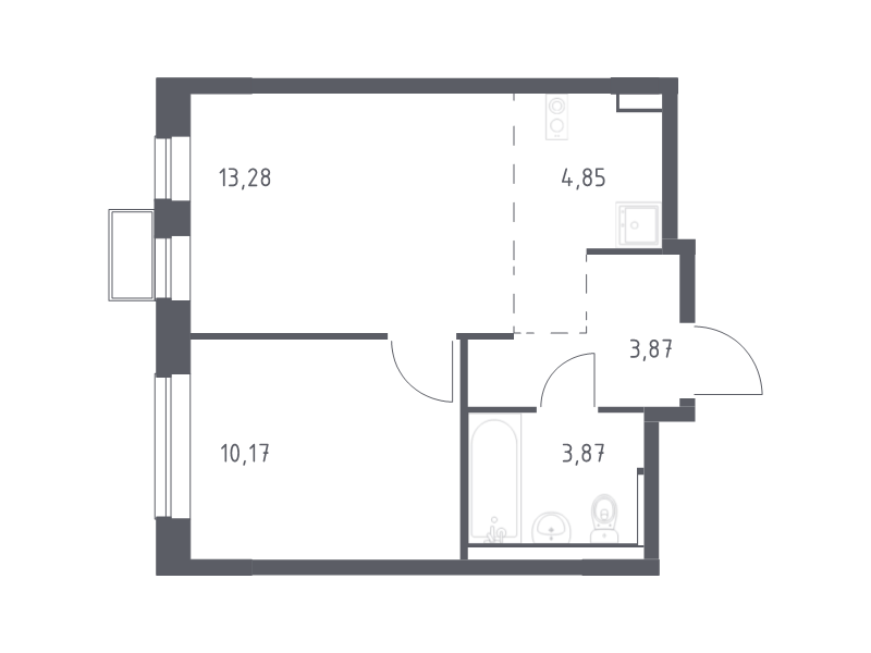 Продажа 1-комн квартиры в новостройке Егорово п., Колхозная ул.,  к. 3.3
