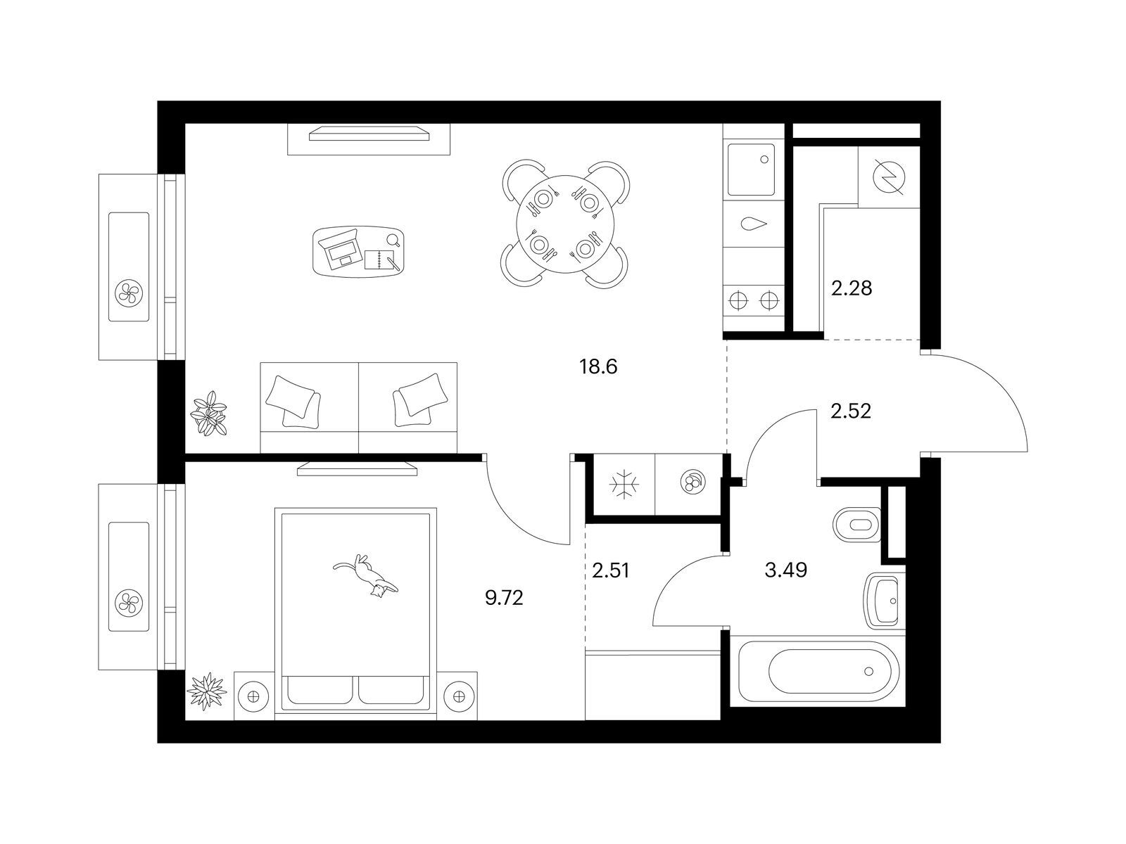 Продажа 1-комн квартиры в новостройке Ильинское-Усово, Ильинский луга, корп.4.1