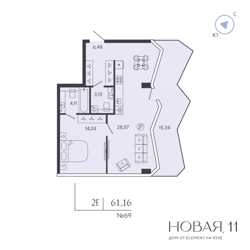Продажа 1-комн квартиры в новостройке Москва г., Новая Дорога ул.,  к. Яуза